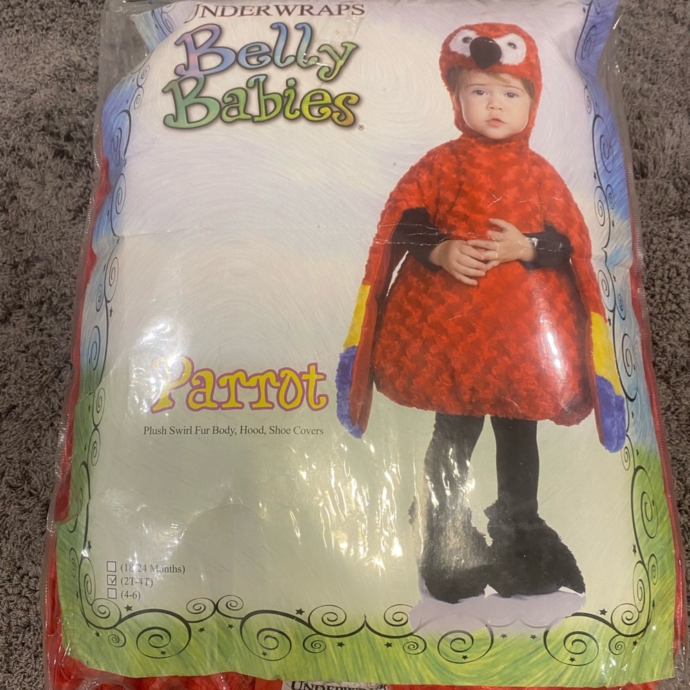 Underwraps Toddler Parrot Belly Babies Halloween Costume